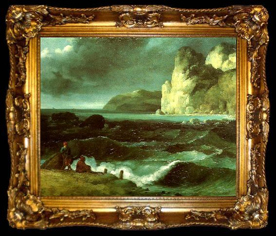 framed  charles billoin marine. collection particuliere, ta009-2